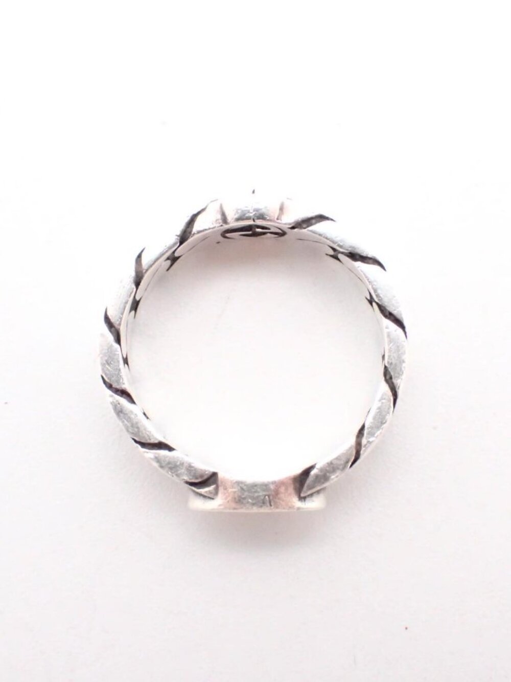 Gucci Interlocking Chain Ring 925 Size 7.75 - Picture 3 of 3